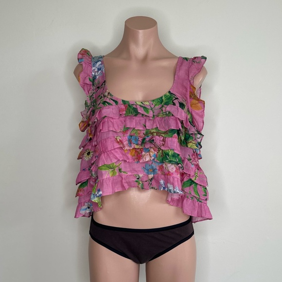 Cynthia Rowley Nola Ruffle Tank Blouse - Picture 11 of 17
